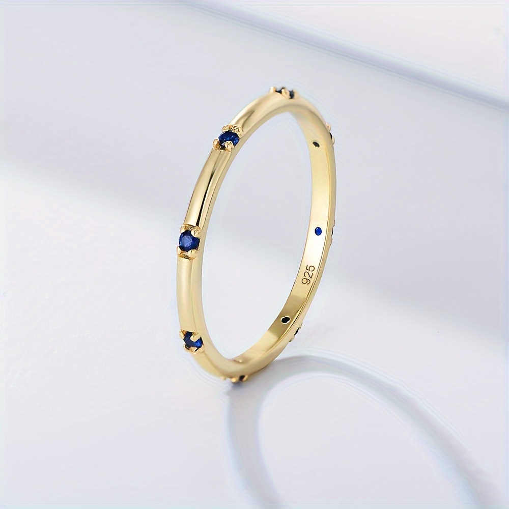 925 Silver Three Round Geometric Ring for Women